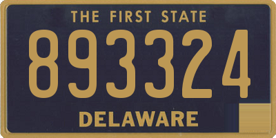 DE license plate 893324