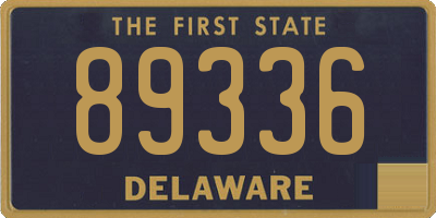 DE license plate 89336