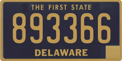 DE license plate 893366