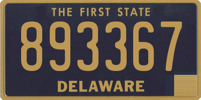 DE license plate 893367