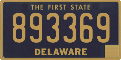 DE license plate 893369