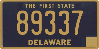 DE license plate 89337