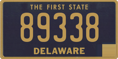 DE license plate 89338