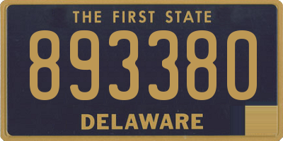 DE license plate 893380