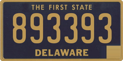 DE license plate 893393