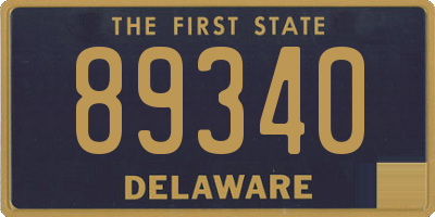 DE license plate 89340