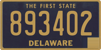 DE license plate 893402