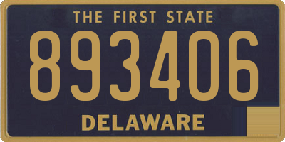 DE license plate 893406