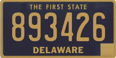 DE license plate 893426