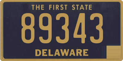 DE license plate 89343