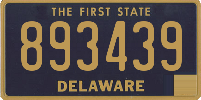 DE license plate 893439
