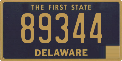 DE license plate 89344