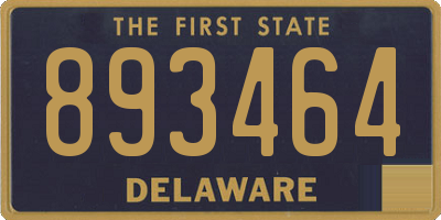 DE license plate 893464