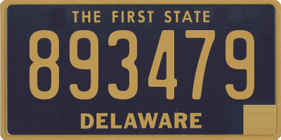 DE license plate 893479