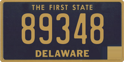 DE license plate 89348