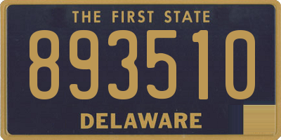 DE license plate 893510