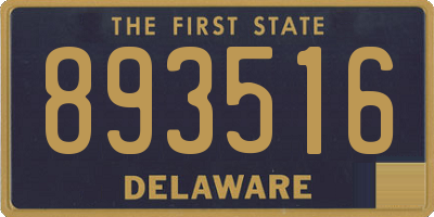 DE license plate 893516