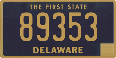 DE license plate 89353
