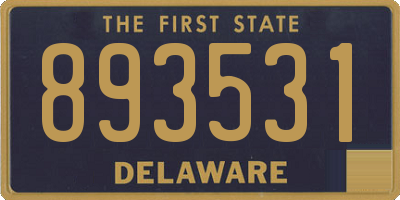 DE license plate 893531