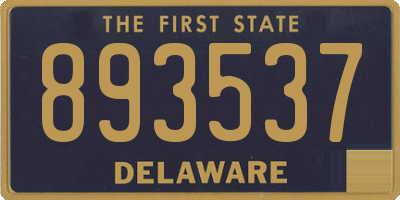 DE license plate 893537