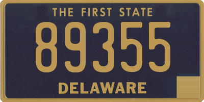 DE license plate 89355