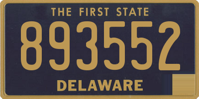 DE license plate 893552