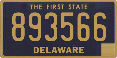 DE license plate 893566