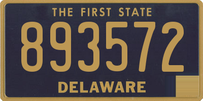 DE license plate 893572