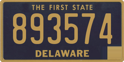 DE license plate 893574