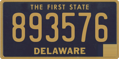 DE license plate 893576