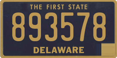 DE license plate 893578