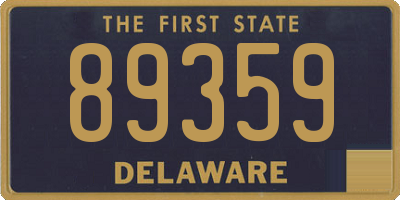 DE license plate 89359