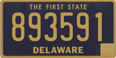 DE license plate 893591