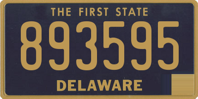 DE license plate 893595