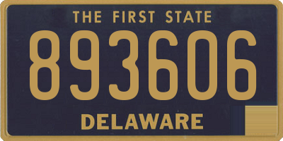 DE license plate 893606