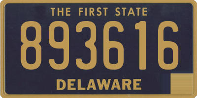 DE license plate 893616