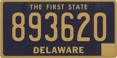 DE license plate 893620