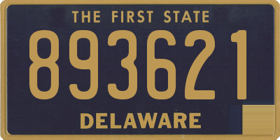 DE license plate 893621