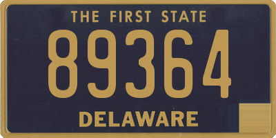 DE license plate 89364