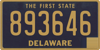 DE license plate 893646