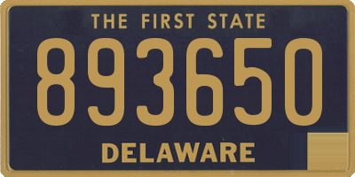 DE license plate 893650