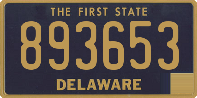 DE license plate 893653
