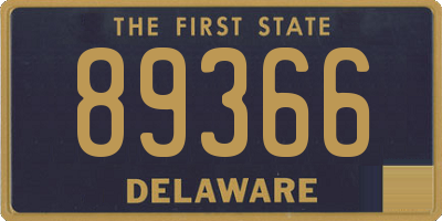 DE license plate 89366