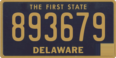 DE license plate 893679