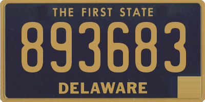 DE license plate 893683
