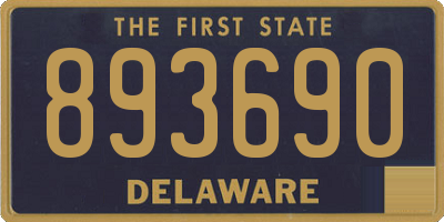 DE license plate 893690