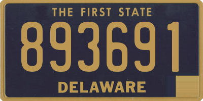DE license plate 893691