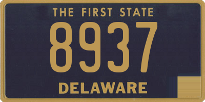 DE license plate 8937