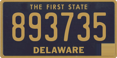 DE license plate 893735