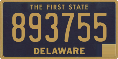DE license plate 893755